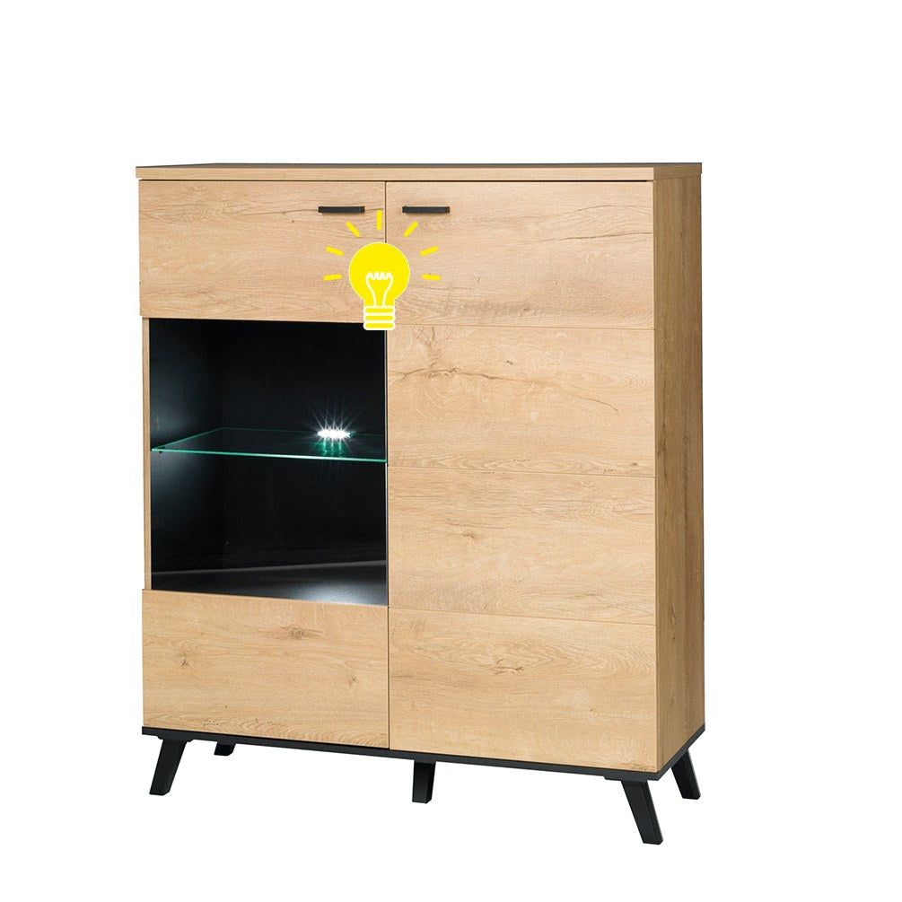Iluminare LED mobilier Siran, alb, vedere din față