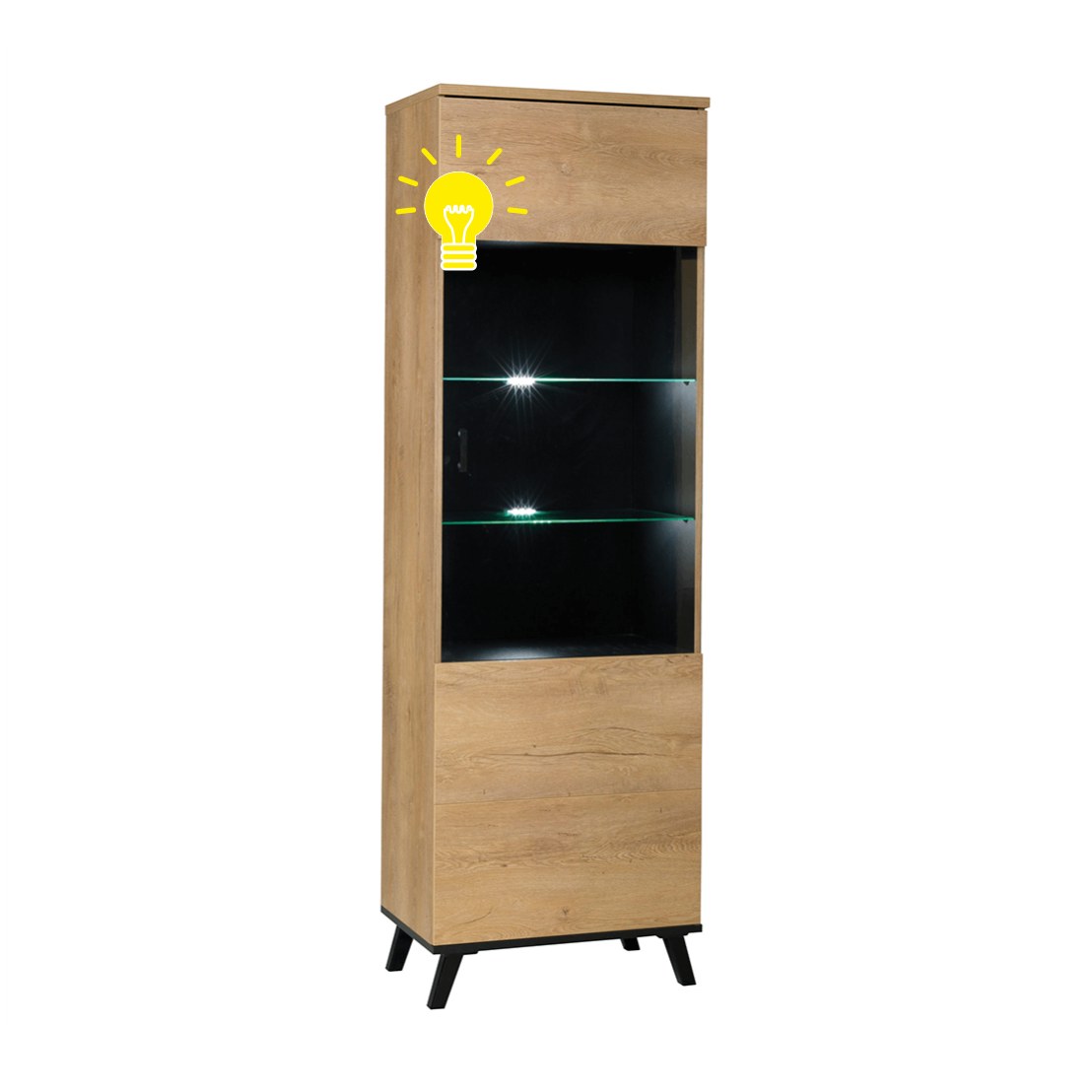 Iluminare LED mobilier Siran, alb, vedere din față