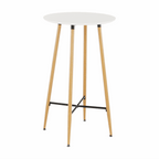 Masa de bar IMAM, alb/stejar, diametru 60 cm