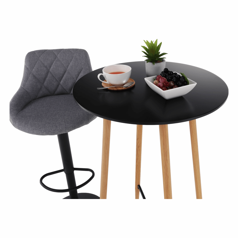 Masa de bar IMAM, negru / stejar