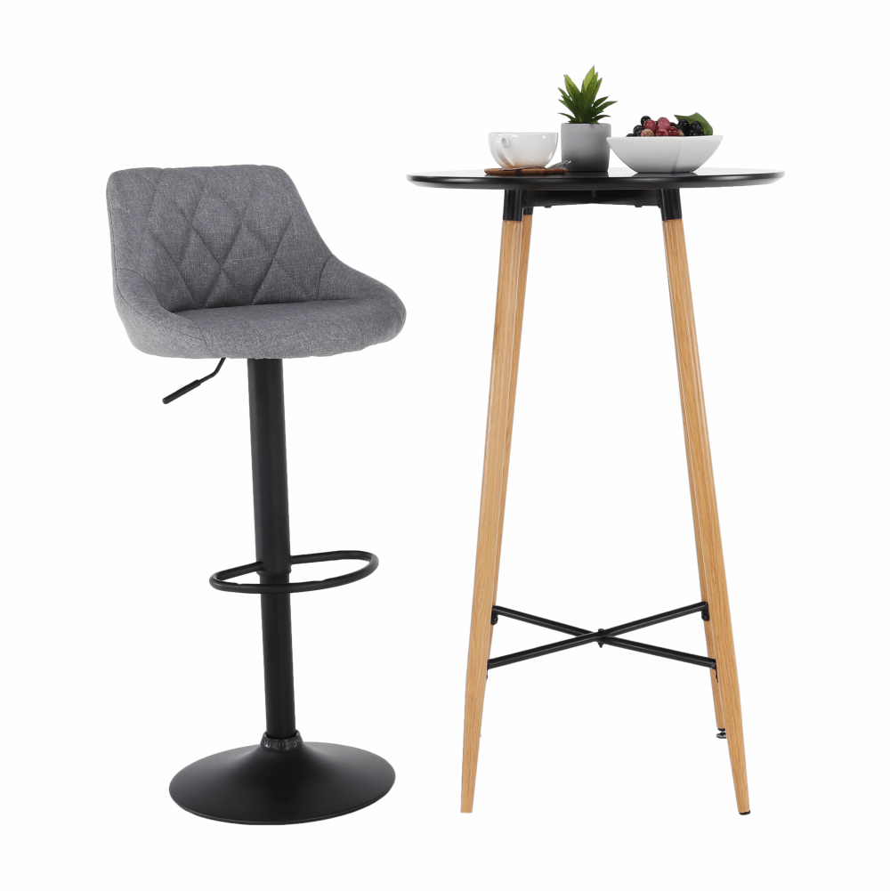 Masa de bar IMAM, negru / stejar