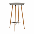 Masa de bar IMAM, negru / stejar