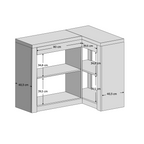 Comoda INFINITY, frasin inchis