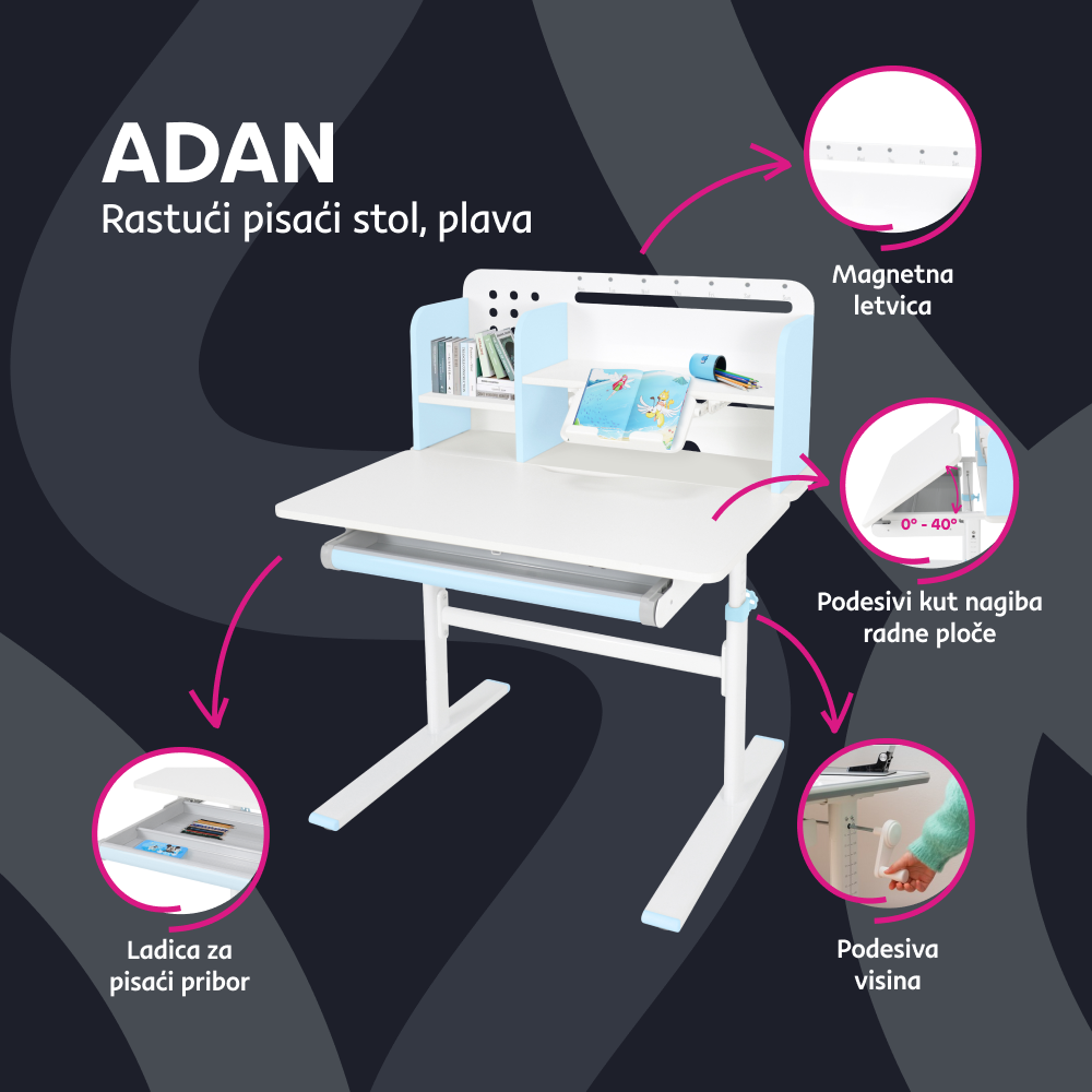 Masa pentru copii ADAN, vedere 10