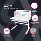Masa de crestere ODIN, roz / alb