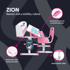 Set masa si scaun pentru copii reglabil ZION, vedere 4
