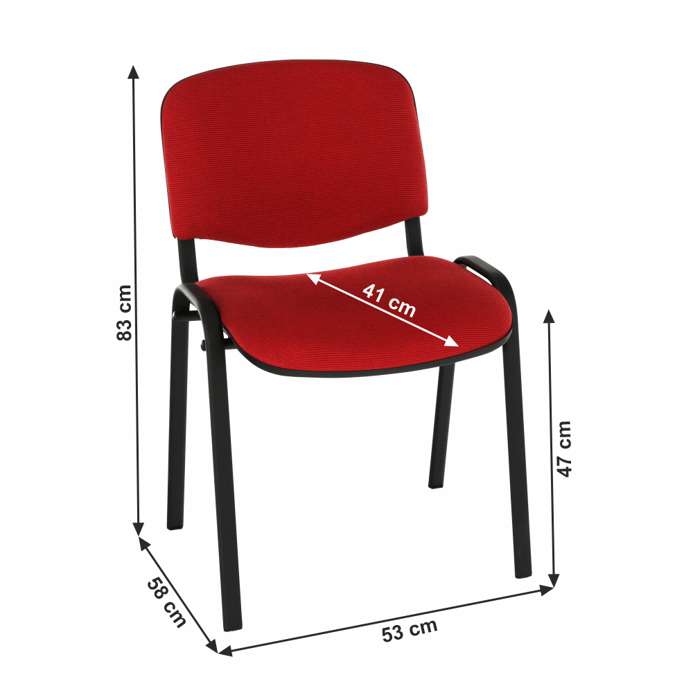 Scaun ISO, rosu