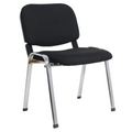 Scaun de birou ISO CHROM, negru/crom