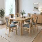 Scaun IVORA, stejar sonoma / gri