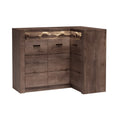 Comoda de colt INFINITY I-15, frasin inchis