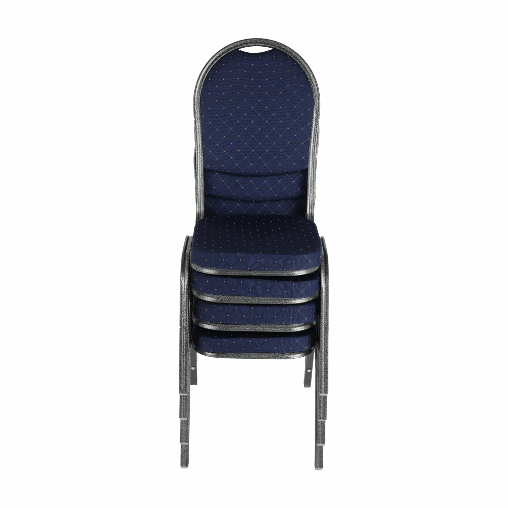 Scaun JEFF, albastru inchis / gri