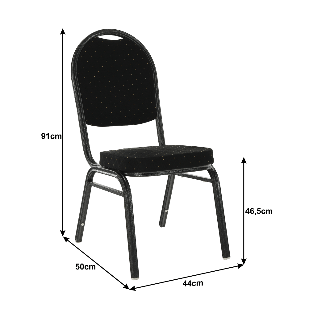 Scaun JEFF, negru / gri