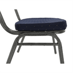 Scaun JEFF, albastru inchis / gri