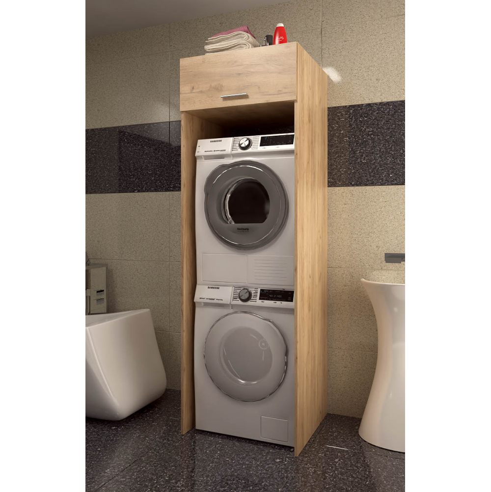 Mobilier baie JERGI, stejar artisan