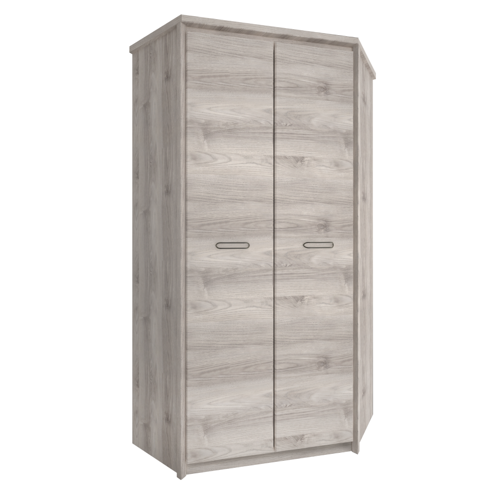 Dulap de colt 2D JESI NEW, castan Nairobi