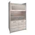 Vitrina joasa 2D1W1S JESI NEW, castan Nairobi/onix