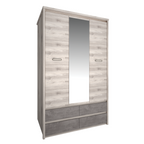 Dulap cu oglinda 3D4S JESI NEW, castan Nairobi/onix