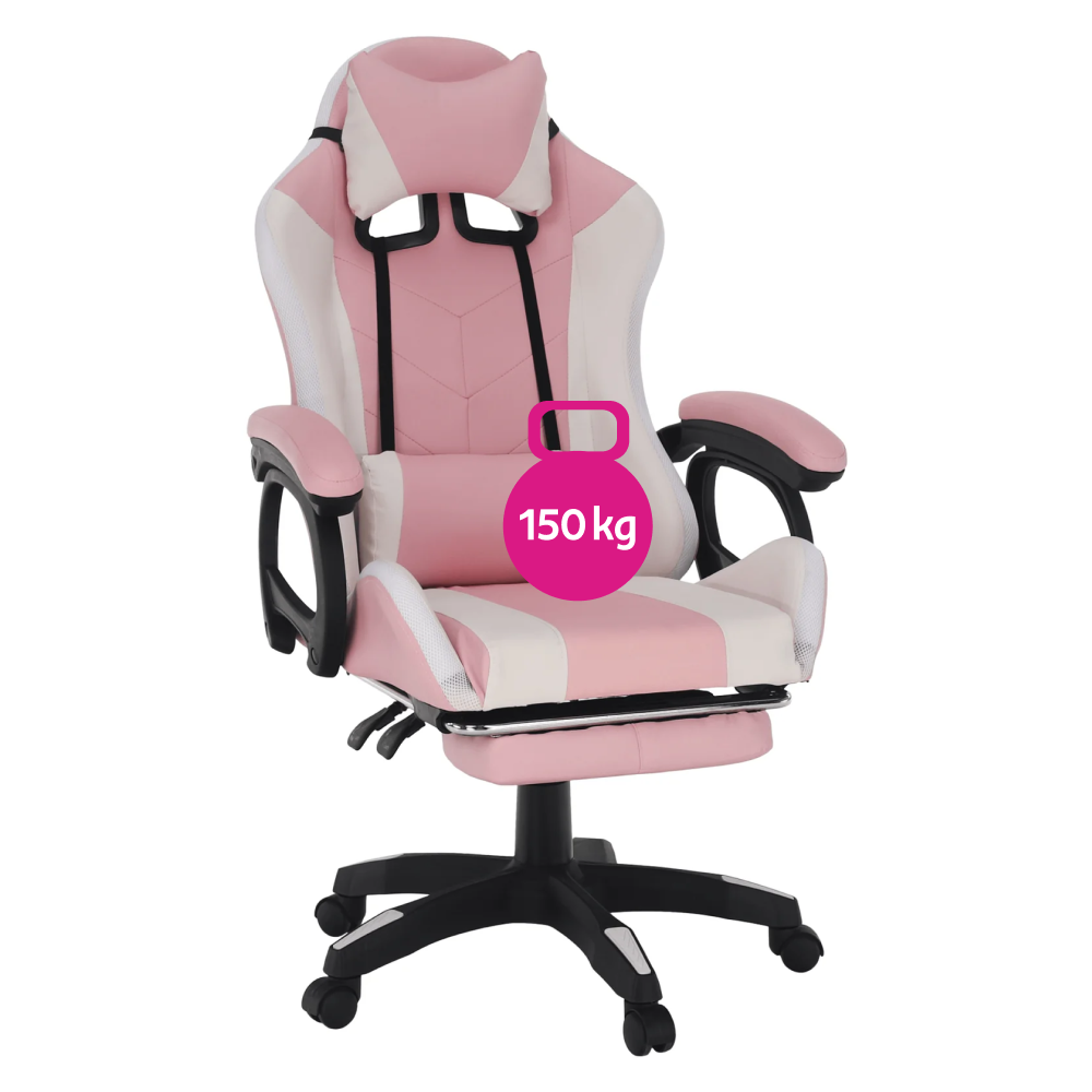 Scaun de birou/joc, cu iluminare LED RGB, JOVELA