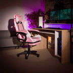 Scaun de birou/joc, cu iluminare LED RGB, JOVELA