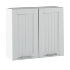 Dulap superior JULIA TYP 11, gri deschis/alb