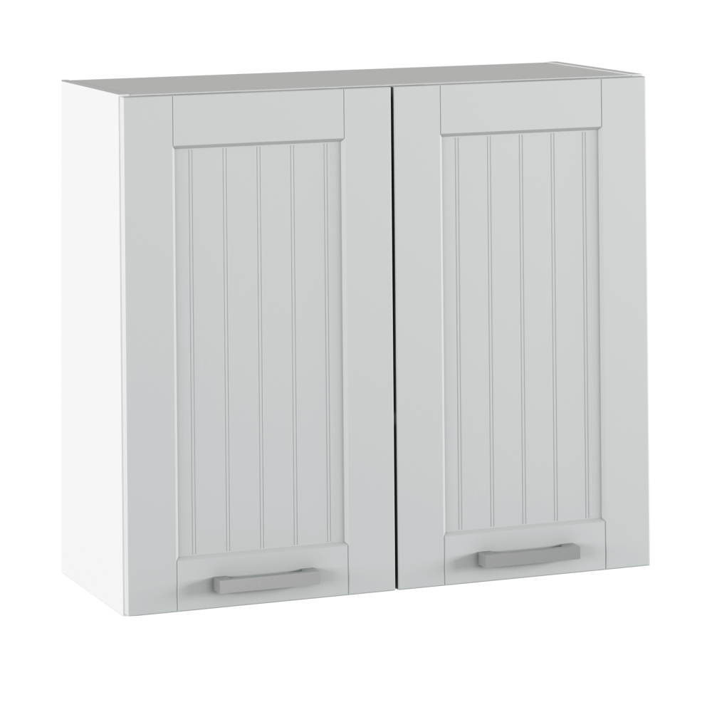 Dulap superior JULIA TYP 11, gri deschis/alb