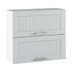 Dulap superior JULIA TYP 12, gri deschis/alb