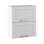 Dulap superior JULIA TYP 7, gri deschis/alb