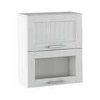 Dulap superior JULIA TYP 8, gri deschis/alb