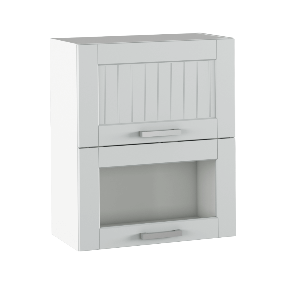 Dulap superior JULIA TYP 8, gri deschis/alb
