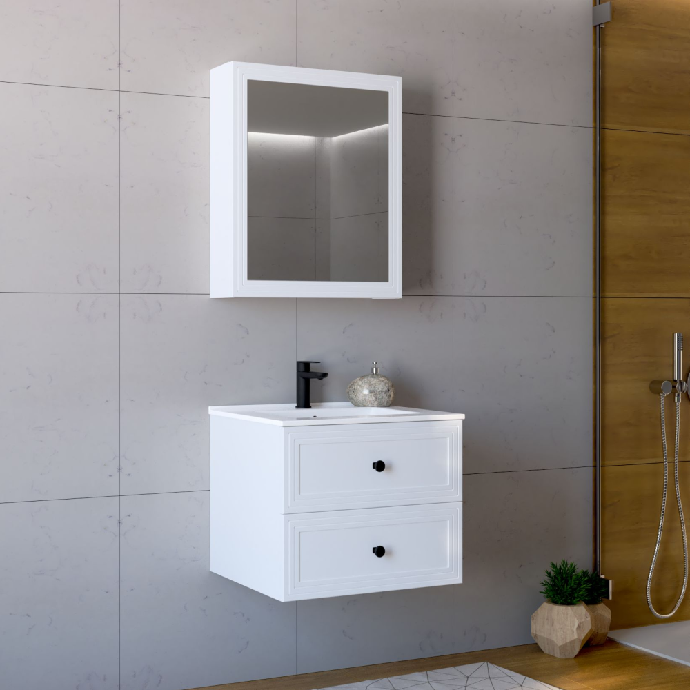 Mobilier baie JUMP, alb