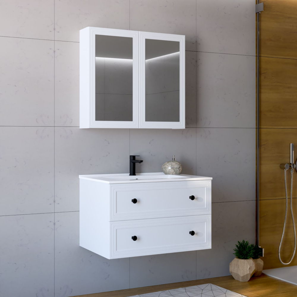 Mobilier baie JUMP, alb