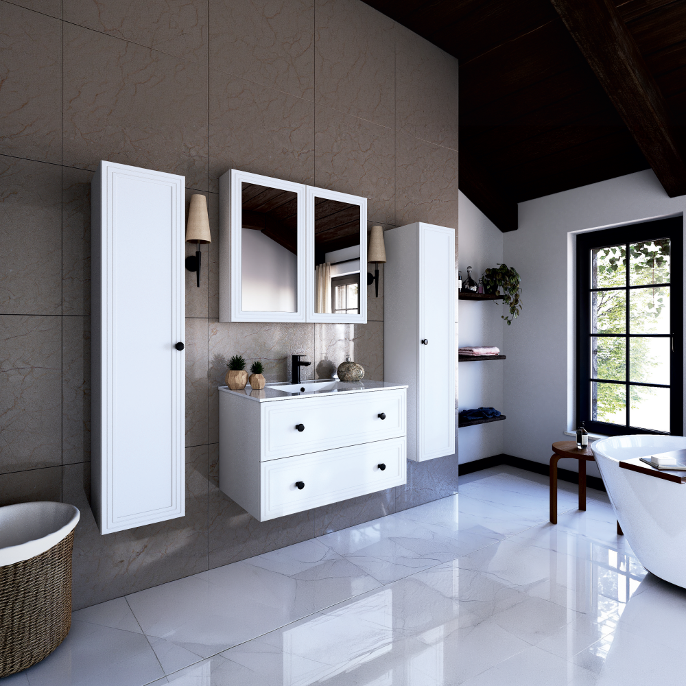 Mobilier baie JUMP, alb