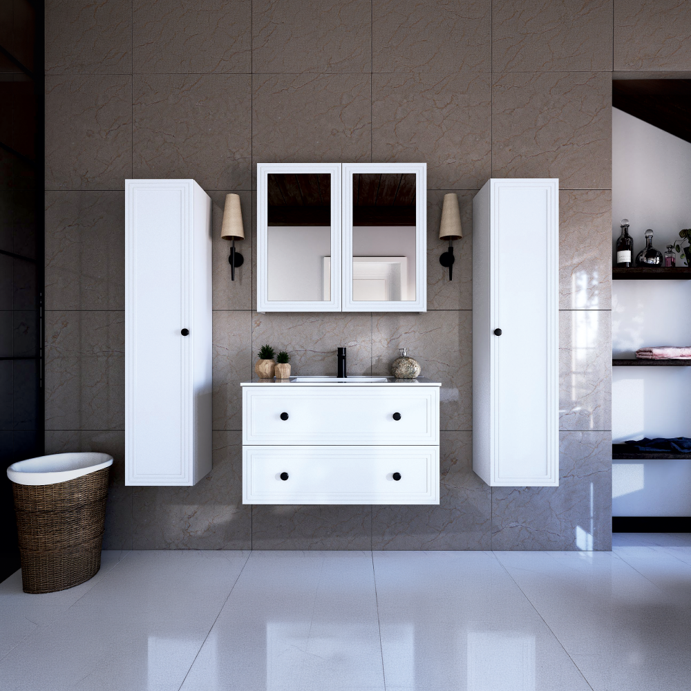Mobilier baie JUMP, alb