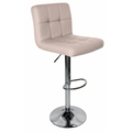 Scaun bar KANDY 2 NEW, gri maro taupe tesatura/crom