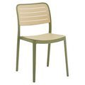 Scaun stivuibil KARDOS TYP 1, verde/bej