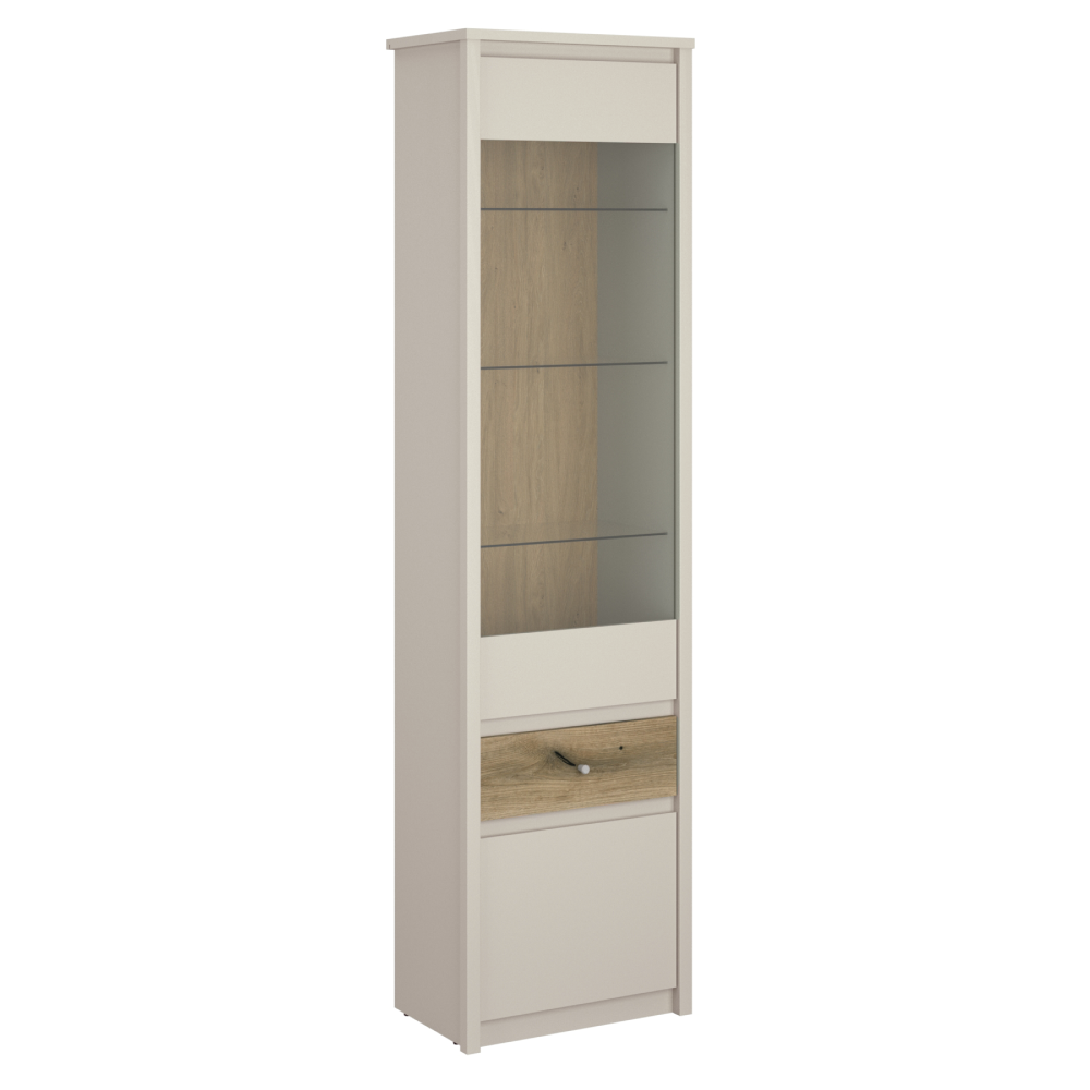 Vitrina KAROS 1D1W1S, casmir/stejar evoke