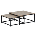 Masute de cafea KASTLER 2 NEW TYP 1, set de 2 buc., stejar sonoma/negru