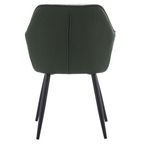 Fotoliu KATRIEL, verde / gri deschis / negru