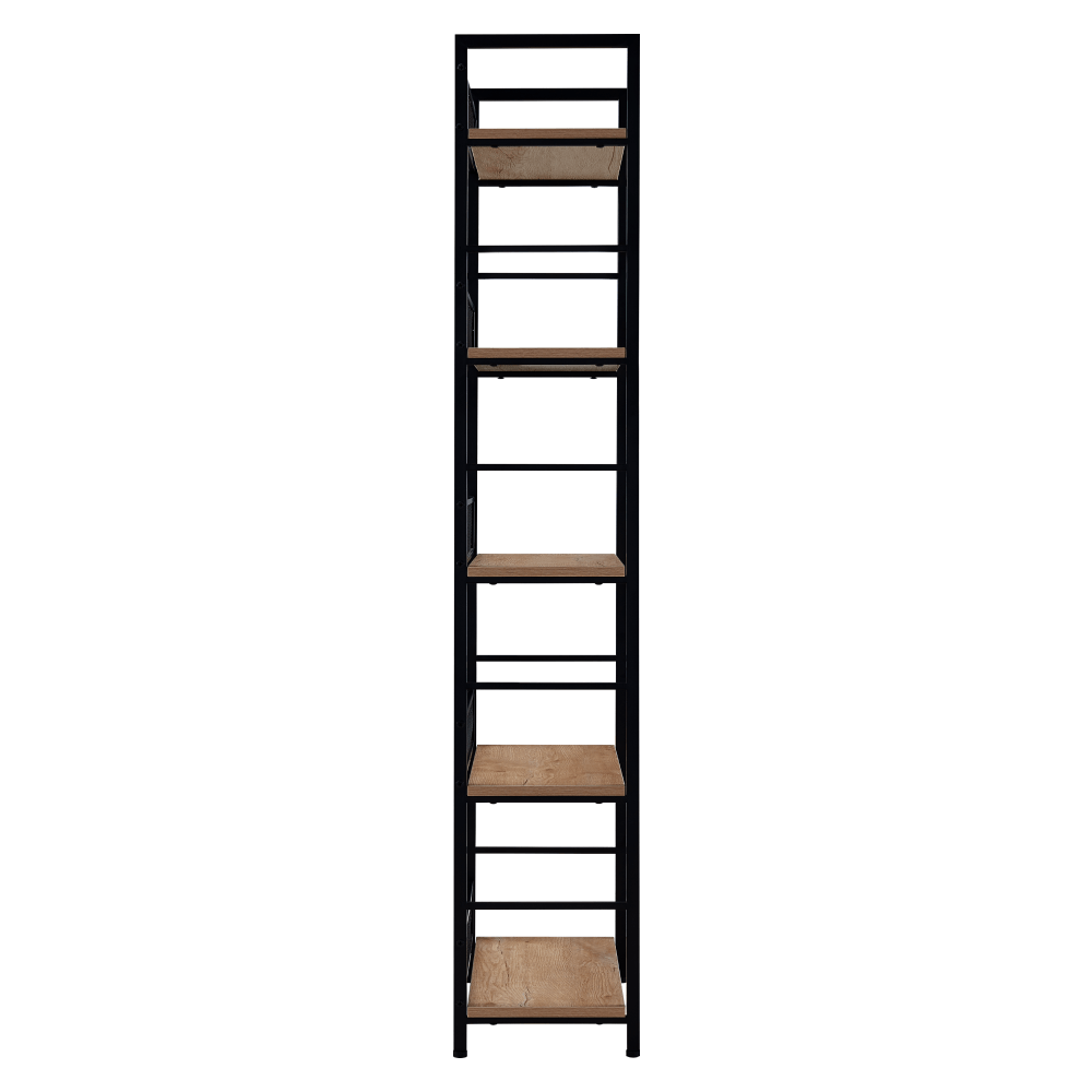 Etajera KELER, negru / stejar