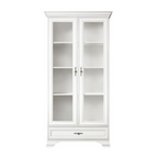 Vitrina KENTAK REG2W1S, alb alpin