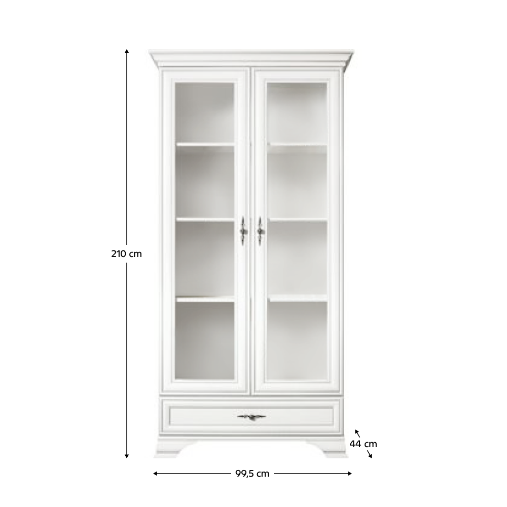 Vitrina KENTAK, alb