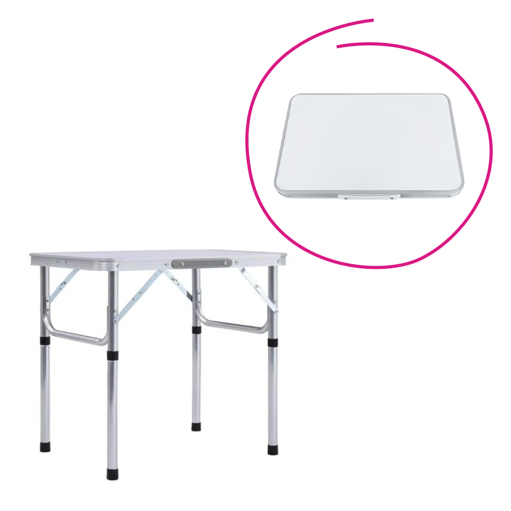Masa de camping pliabiala KEPI TYP 2, aluminiu/MDF