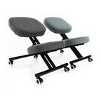 Scaun kneeling KILIAN, gri deschis / negru