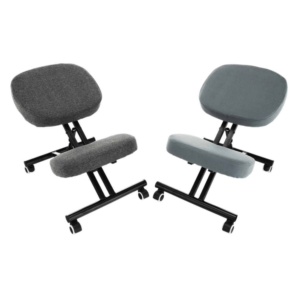 Scaun kneeling KILIAN, gri deschis / negru