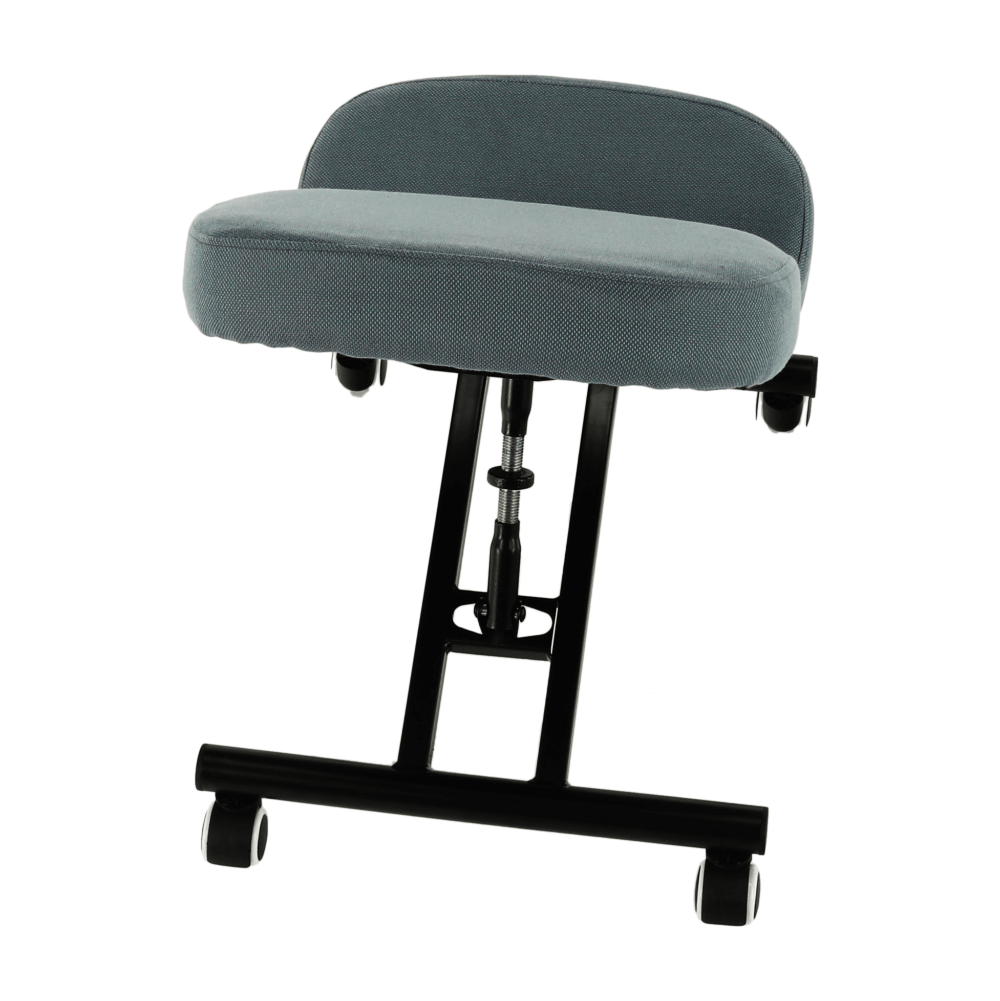 Scaun kneeling KILIAN, gri deschis / negru