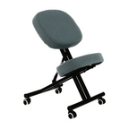 Scaun kneeling KILIAN, gri deschis / negru