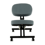 Scaun kneeling KILIAN, gri deschis / negru