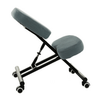 Scaun kneeling KILIAN, gri deschis / negru
