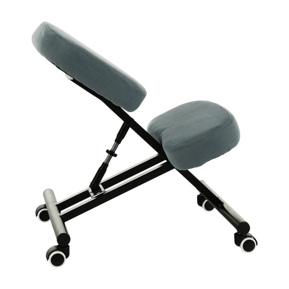 Scaun kneeling KILIAN, gri deschis / negru