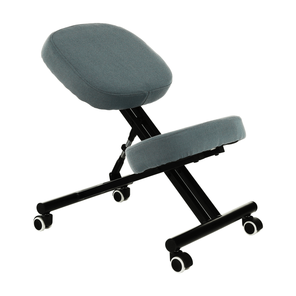 Scaun kneeling KILIAN, gri deschis / negru